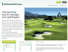 Tablet Screenshot of itsgoodgolf.com